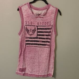 Helix Pink Graphic Womens Tank Top